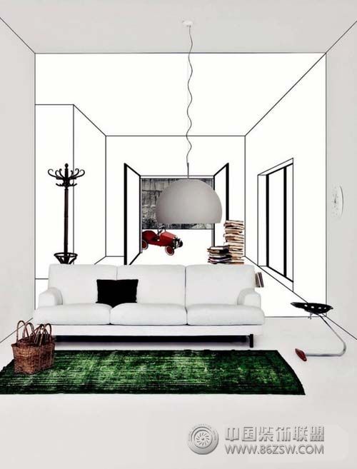 沙发的后现代空间提案