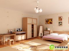 中式简约卧室效果图中式卧室装修图片
