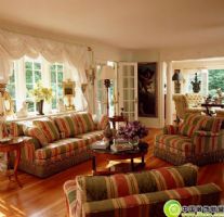 满屋子的布艺沙发欧式风格客厅装修图片