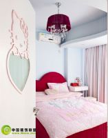 粉色的梦幻空间现代卧室装修图片
