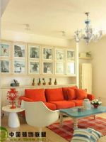 色彩斑斓的温馨田园小窝欧式客厅装修图片