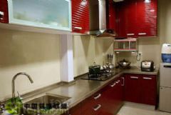 简欧风格灰度空间 80后的时尚婚房 - 厨房现代厨房装修图片