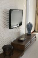 赏析2011年最新潮的电视背景墙混搭风格客厅装修图片