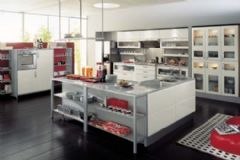 意大利现代风格厨房设计混搭风格厨房装修图片