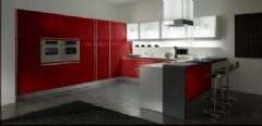 红色系厨房设计欣赏简约书房装修图片