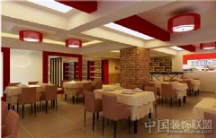 火锅城装饰效果图中式餐厅装修图片