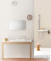 白色调浴室装修风 咸受纯洁宁静柔和现代卫生间装修图片