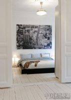 瑞典优雅迷人公寓现代卧室装修图片