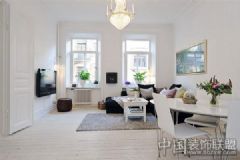 瑞典优雅迷人公寓现代客厅装修图片