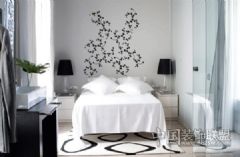 黑与白装修 彰显简约气质素雅公寓风格现代卧室装修图片