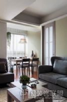 柔和温馨的公寓设计现代客厅装修图片