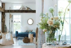 水天一色的靛蓝色  纯美家居生活地中海风格客厅装修图片