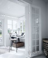 白色纯洁 水晶宫别墅设计风格现代过道装修图片