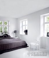 白色纯洁 水晶宫别墅设计风格现代卧室装修图片