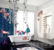 色彩筑梦 仙境般的梦幻家居设计现代卫生间装修图片