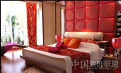 中式古典婚房 不粉嫩不奢华中式卧室装修图片