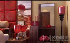 中式古典婚房 不粉嫩不奢华中式卧室装修图片