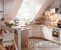 16款吧台厨房设计   小资的最爱欧式厨房装修图片