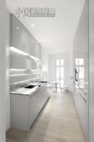 白色舒适生活空间现代厨房装修图片