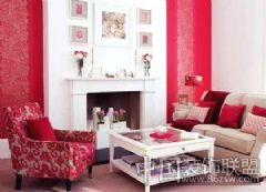 红色激情 装修幸福温馨家居欧式客厅装修图片