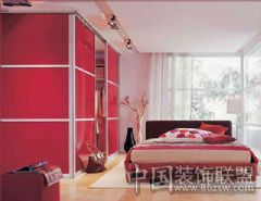 红色激情 装修幸福温馨家居现代卧室装修图片