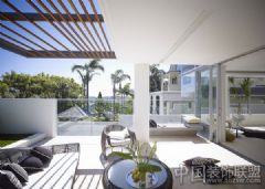 澳大利亚Bellevue Hill豪华别墅现代风格阳台装修图片