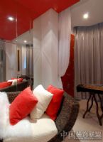 永不褪色的红色经典家居空间现代客厅装修图片