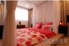 永不褪色的红色经典家居空间现代卧室装修图片