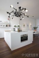 阿姆斯特丹的洁白公寓现代厨房装修图片