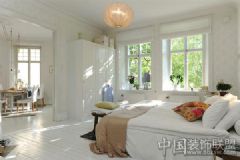 北欧简约风格  让家充满阳光欧式卧室装修图片
