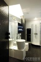 莫斯科时尚公寓 尽显黑白潮流经典现代卫生间装修图片