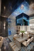 拉斯维加斯蓝色住宅 梦幻天堂现代客厅装修图片