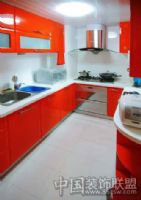 五彩实用精致家居生活现代厨房装修图片