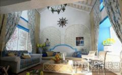 地中海风格之婚房篇地中海风格客厅装修图片
