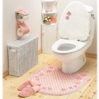 粉红色卫生间 不再单调田园卫生间装修图片