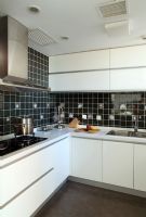 北欧风格与中式花布的完美视觉空间欧式厨房装修图片
