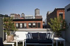 纽约SoHo区的顶层公寓混搭风格阳台装修图片