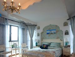 地中海悠久海岸线  筑梦爱琴海地中海风格卧室装修图片