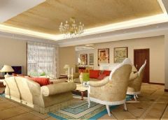 典雅时尚欧式别墅设计欧式客厅装修图片