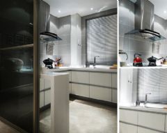 100平米深灰色的成熟古典厨房装修图片