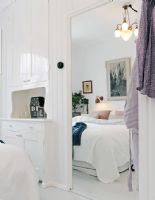 纯净白色宽敞之家美式卧室装修图片