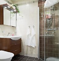 简约随性的瑞典公寓美式卫生间装修图片