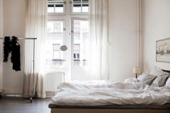 北欧风格和复古风的完美结合公寓简约卧室装修图片