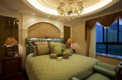 上海九城湖滨240㎡奢华样板房欧式卧室装修图片