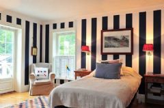 享受惊艳落日美景的北欧大宅欧式卧室装修图片