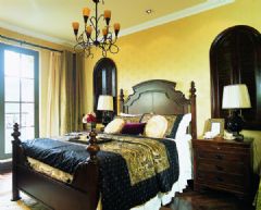 东莞典型的美式豪宅美式卧室装修图片