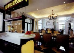 杭州西湖边的奢华别墅欧式餐厅装修图片