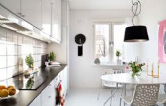 85后新娘 浪漫定制105平瑞典风格美家欧式厨房装修图片