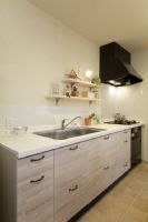 日本大阪青年的70平米开放设计简约厨房装修图片