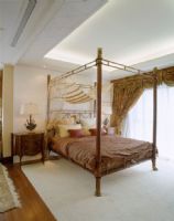 上海华府复式古典奢华样板间欧式卧室装修图片